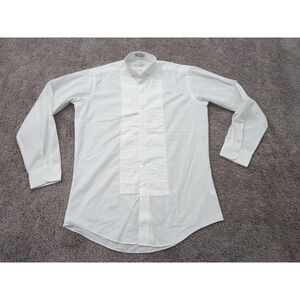 Neil Allyn Tuxedo‎ Shirt Mens Medium White Button Up French Formal Classic